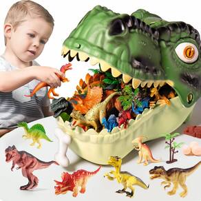 Brinquedos de dinossauro RISUNTOY Realistic Jurassic Figures 45 unidades