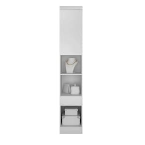Modulado Mesa de Cabeceira 1 Gaveta 1 Porta - Linea-Branco - Móveis Novo Horizonte