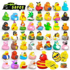 Rubber Ducks BOZILY 150 unidades com etiquetas para banho e andar de jipe