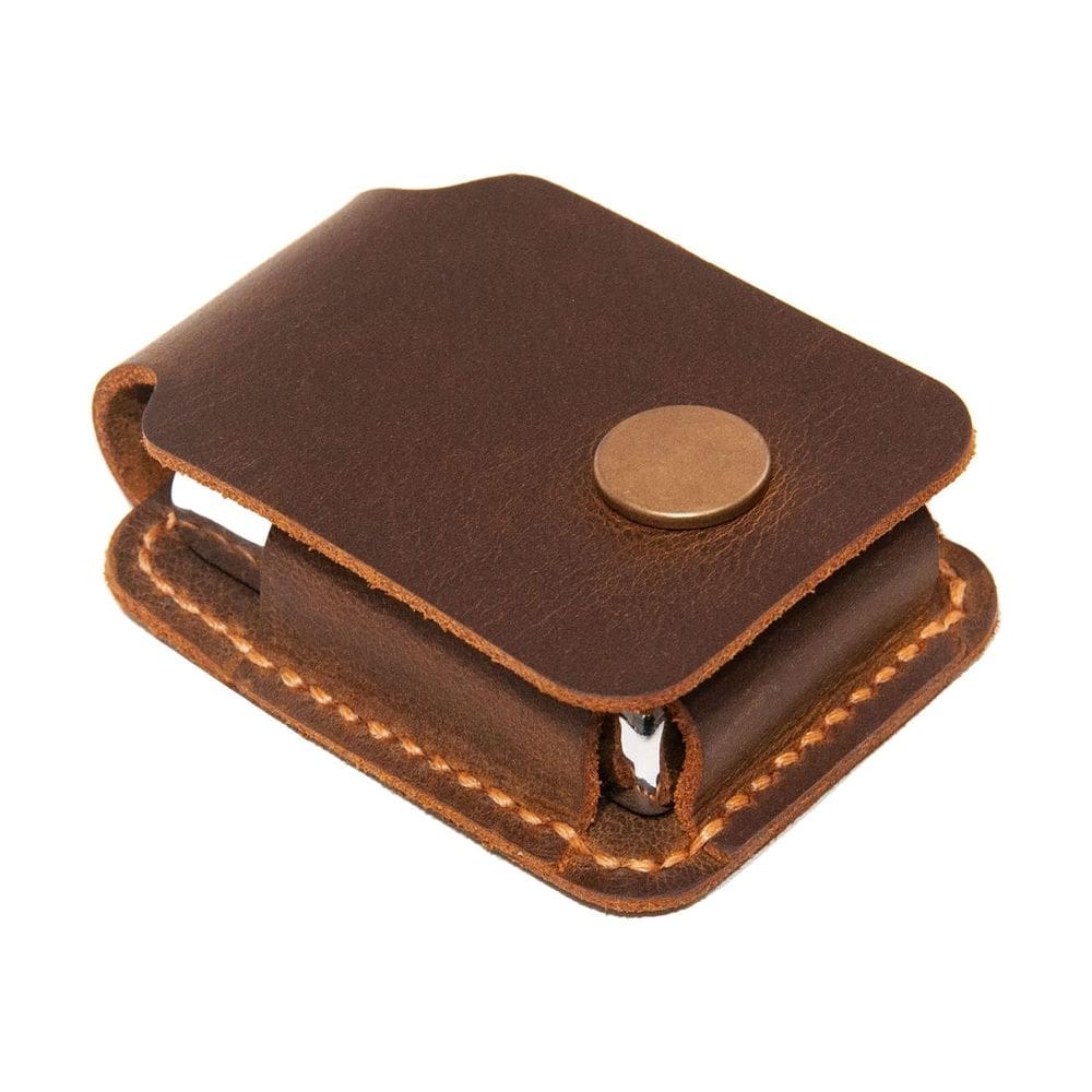 Estojo de couro mais leve Turbosnail para isqueiro Zippo