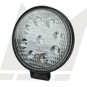 Farol De Milha Redondo Slim 12/24V 27W 9 Leds 6000K