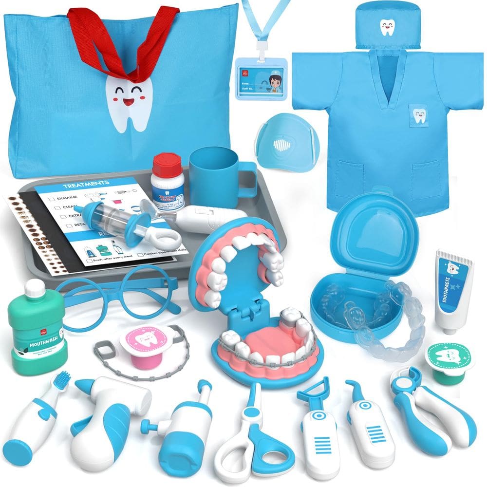 Kit médico Lehoo Castle para crianças de 3 a 5 anos com bolsa médica