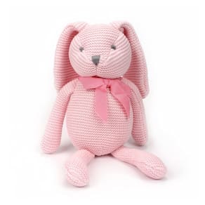 Bicho de pelúcia FLUFFYFUN Pink Bunny Rabbit Algodão orgânico