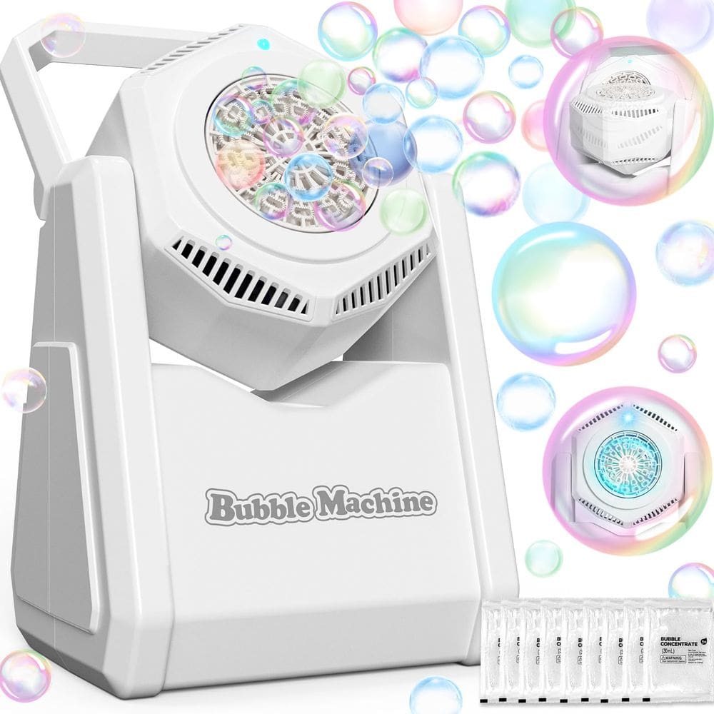Máquina de bolhas FLLOBE para crianças pequenas com solução de bolhas