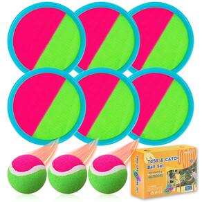 Conjunto de bolas e sorteios para tiros e bolas da Beach Toys com 6 pás e 3 bolas