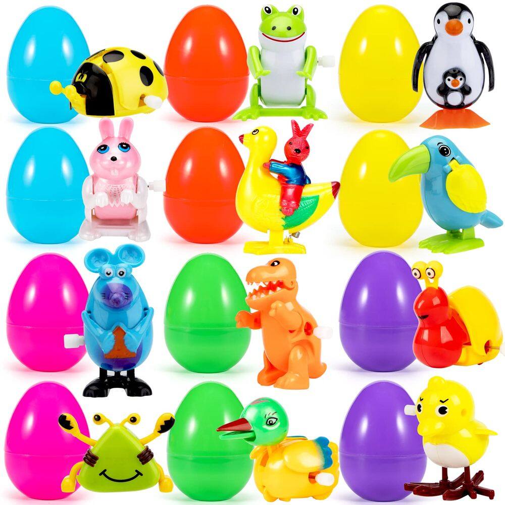 Ovos de Páscoa cheios de brinquedos de enrolar 12 unidades Yeahbeer