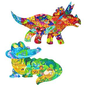 Quebra-cabeças GAYISIC Dinosaur 150 unidades e crocodilo 154 peças para crianças