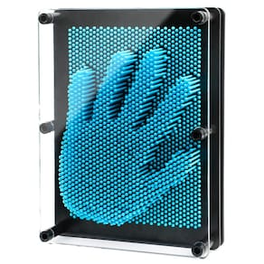 Brinquedo Pin Art ENJSD 3D para crianças e meninos e meninas de 3 anos ou mais, azul
