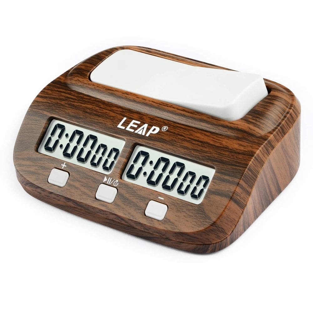 Relógio de xadrez LEAP Digital Timer Professional Wood Appearance