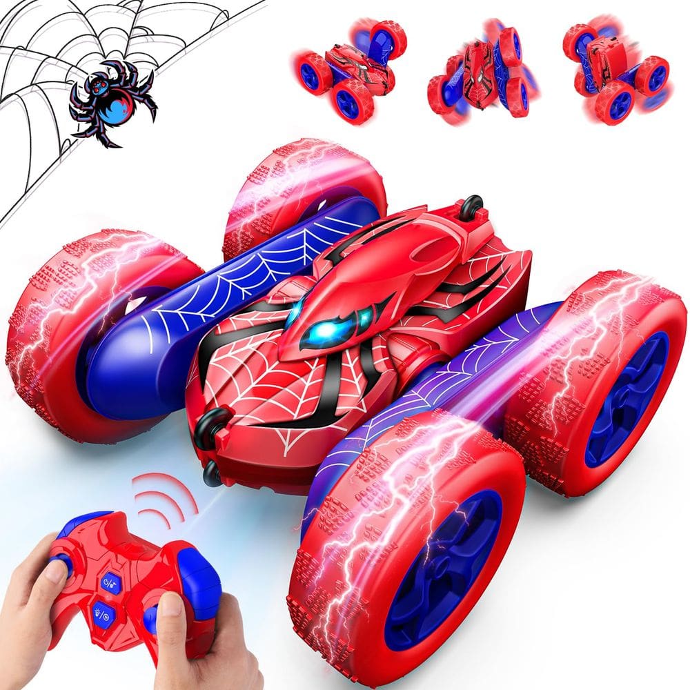 Controle remoto RC Car SYOKZEY 4WD recarregável 360° Flip Red