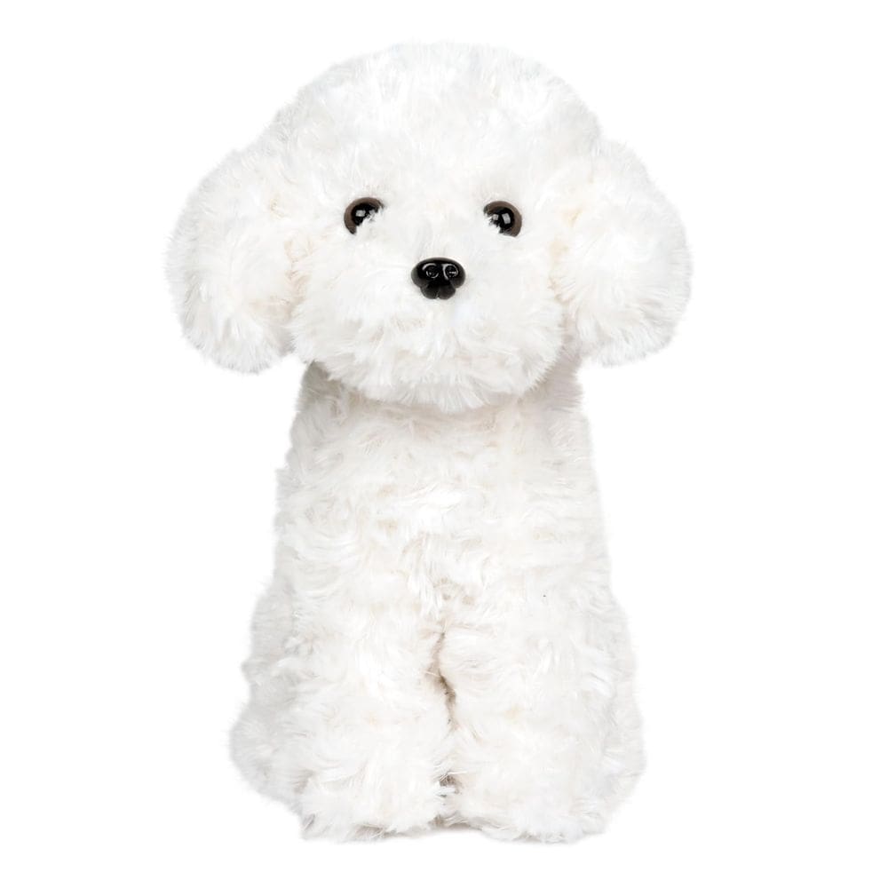 Bicho de pelúcia WEIGEDU Toy Poodle Dog Puppy 32 cm branco