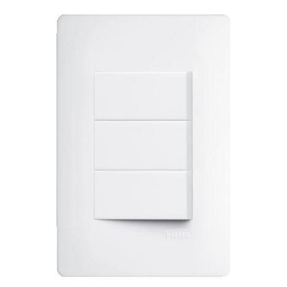 Interruptor 3 Teclas Horizontal 16A Habitat Fame