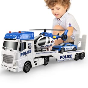 Caminhão de brinquedo Dwi Dowellin para menino de 3 a 6 anos com carro