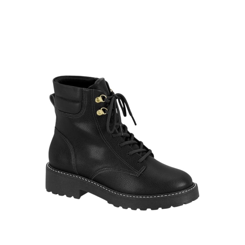 Coturno Vizzano Cano Baixo Tratorado Feminino Preto