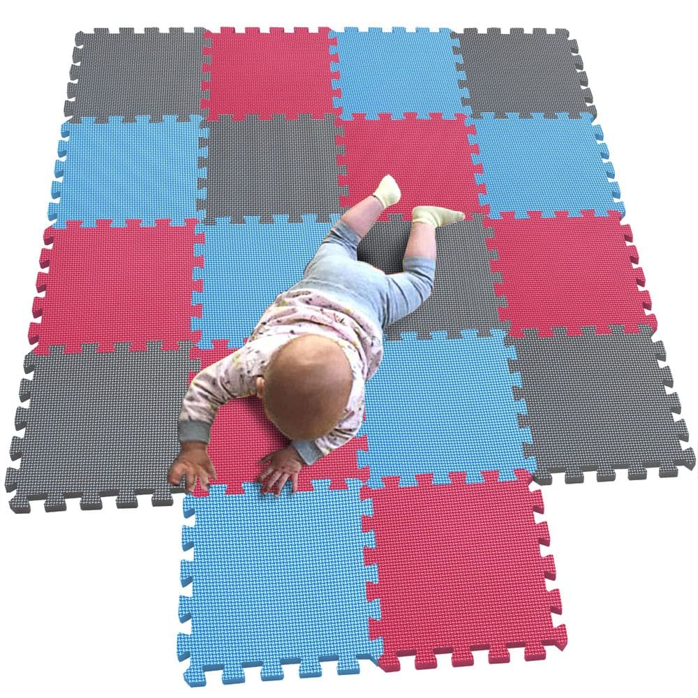 Tapetes de jogo Puzzle MQIAOHAM 18 peças Soft Baby Play Mats