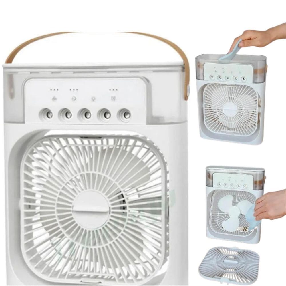 Mini Ventilador Portátil De Mesa Branco