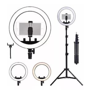 Ring Light De Fotografia 3 Iluminações Led 26Cm + Tripe