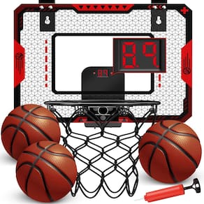 Cesta de basquete OCHIDO Indoor com placar eletrônico para crianças