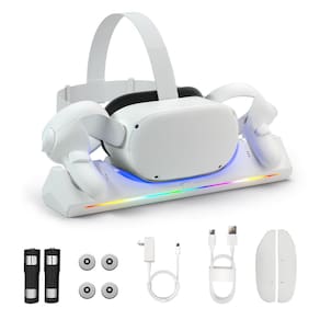 Base de carregamento Bioherm para Oculus Quest 2 com 2 baterias 2100mAh