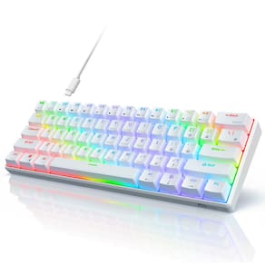 Teclado mecânico para jogos RK ROYAL KLUDGE RK61 Brown Switch