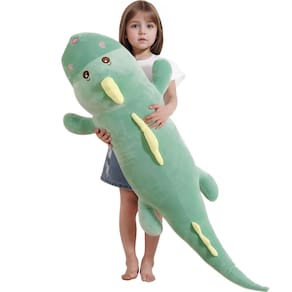 Almofada de corpo macio, dinossauro de pelúcia, 100 cm/40 polegadas Tianmihou