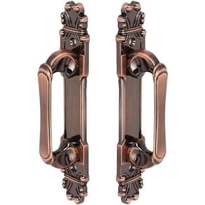 Puxador Duplo Mozart 280mm Cobre Antigo - Máxima Metais