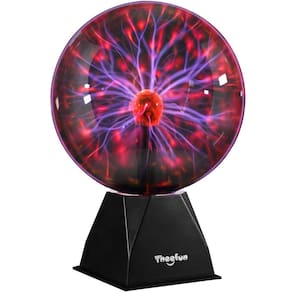 Bola de plasma Theefun Globo de plasma de 20 cm sensível ao toque e ao som