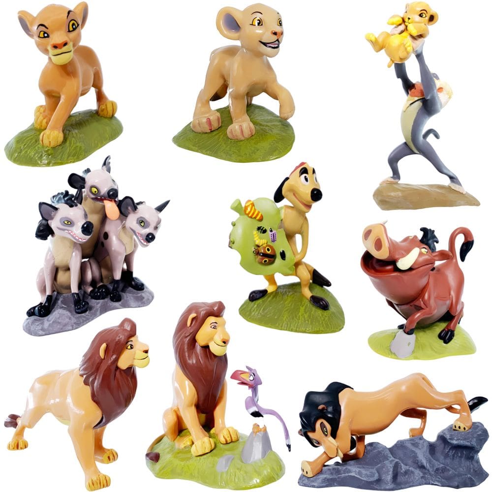 Estatuetas ZCXCYFFF The Lion King The Lion Guard 7-10 cm Pacote com 9