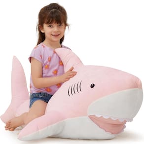 Bicho de pelúcia MoriSmos Giant Shark de 1,3 m com pele macia de pelúcia