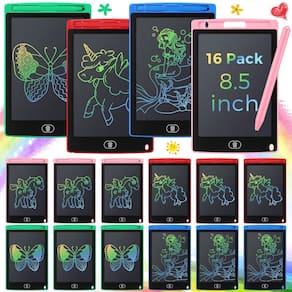 Tablet de escrita LCD Epakh de 8,5 polegadas para crianças com 16 peças