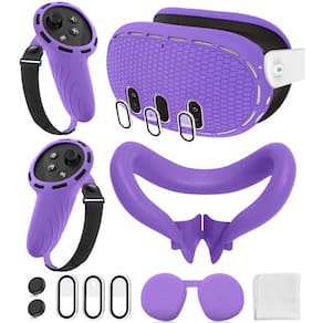 Conjunto de capa de silicone de acessórios VR para Meta/Oculus Quest 3