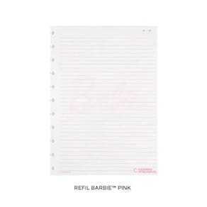 Refil Pautado Barbie Pink Médio 50fls - Caderno Inteligente