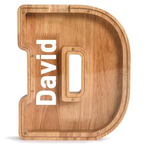 Piggy Bank PrimRend Wooden Letter Money Coin Cash Saving Bank