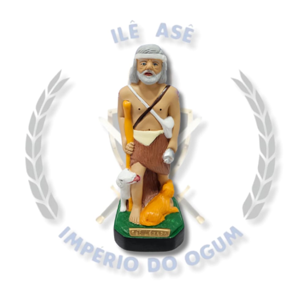 Imagem Em Gesso Católico - São Lazaro - 20Cm