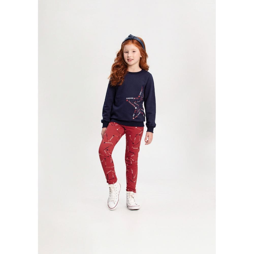 Conjunto Infantil Menina Moletom Alakazoo Ref. 65696