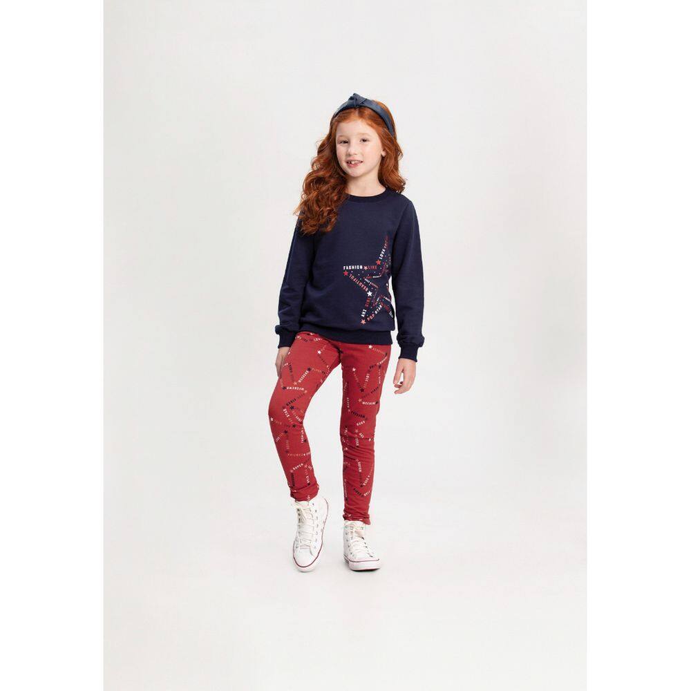 Conjunto Infantil Menina Moletom Alakazoo Ref. 65696