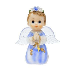 Anjinho Azul Oração 15Cm - Enfeite Resina