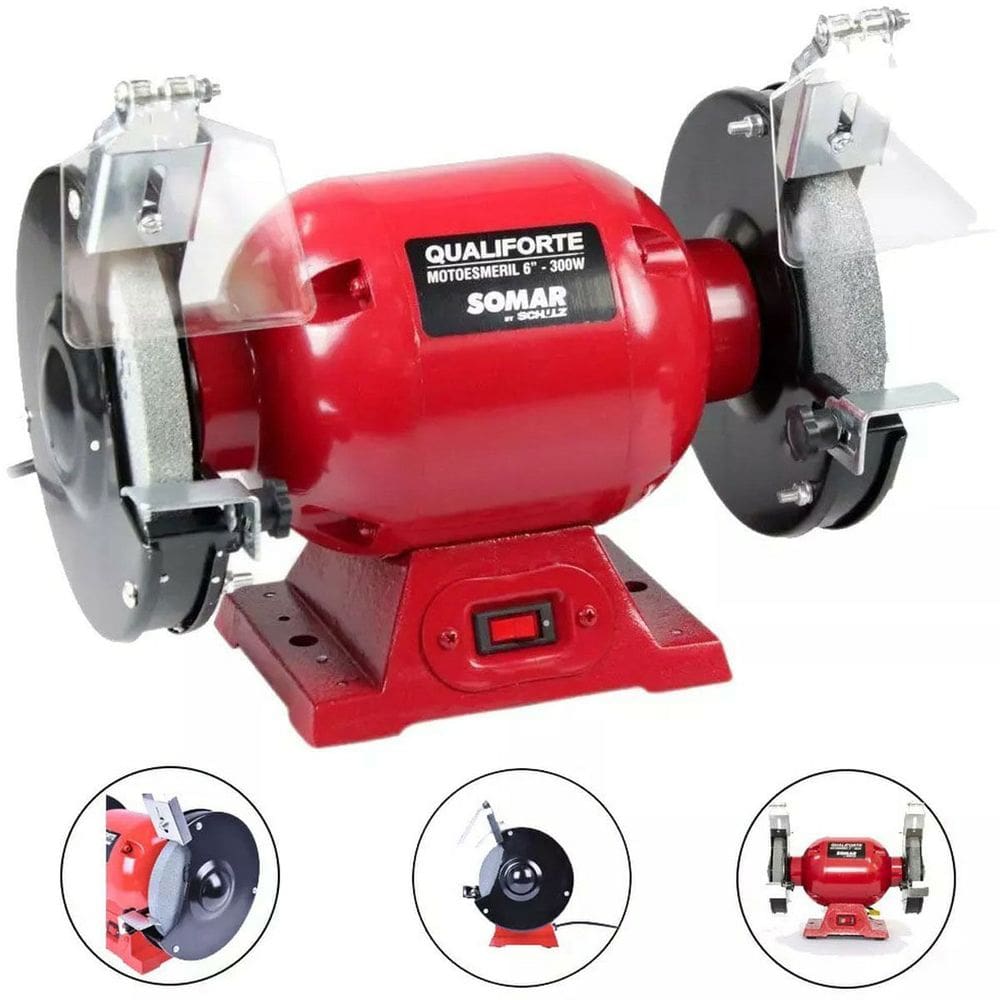 Motoesmeril de Bancada 300w 6"" Somar