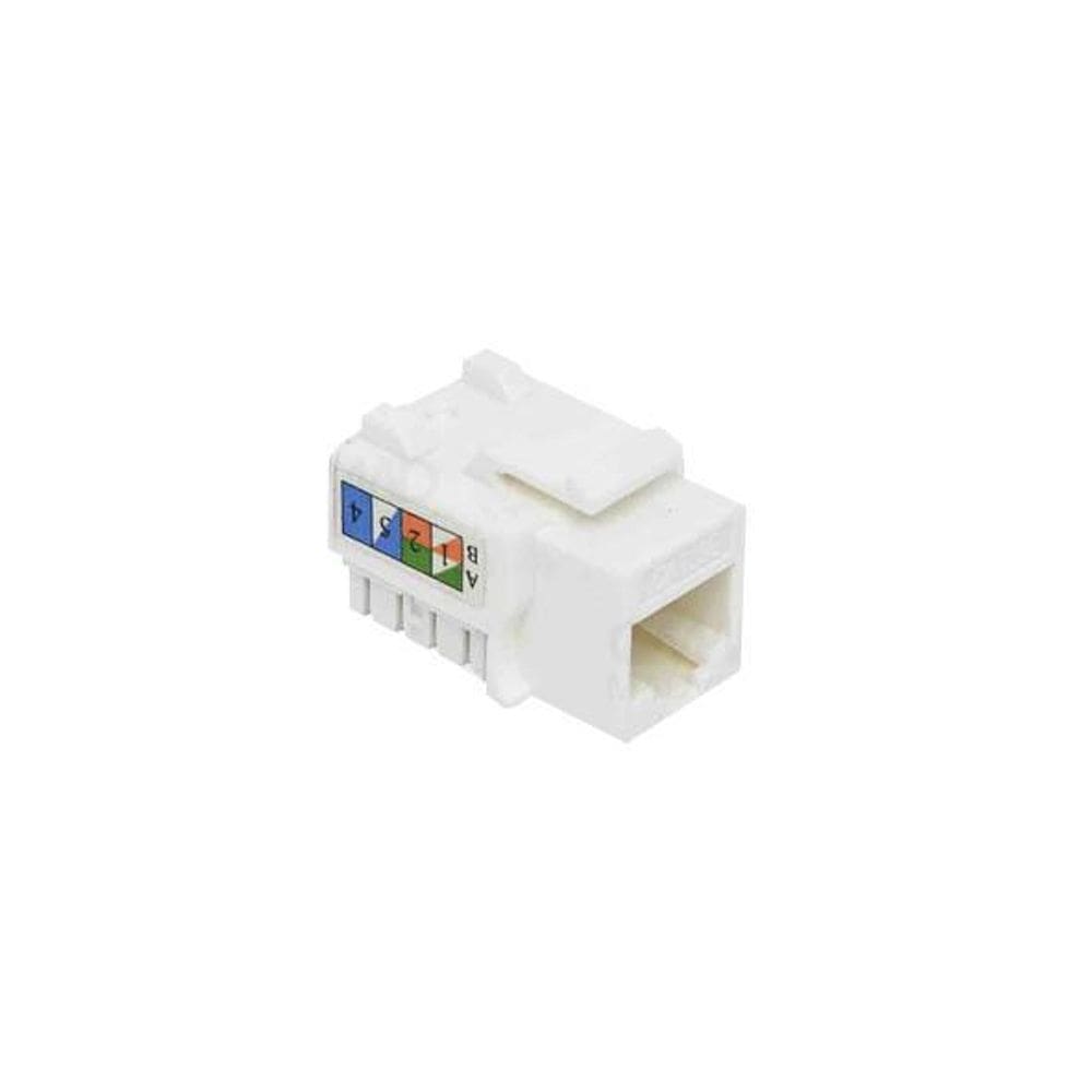 Conector Rj45 Cat5E Keystone Branco - Qt Mov