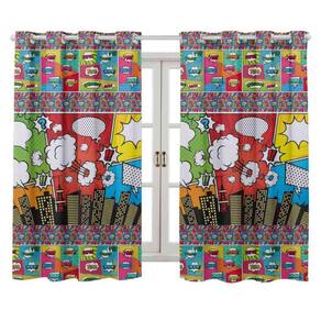 Cortina Infantil 2,00X1,50 Para Meninos E Meninas Quadrinhos