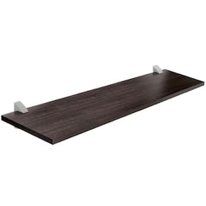 Prateleira Prat-K Concept com Suporte 25x80cm Tabaco