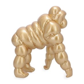 Escultura Macaco Dourado 26X15,5X23Cm 19347 Mart