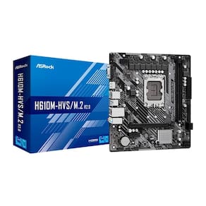 Placa Mãe ASRock Intel H610M-HVS M.2 M-ATX DDR4 Socket LGA 1700 HDMI VGA