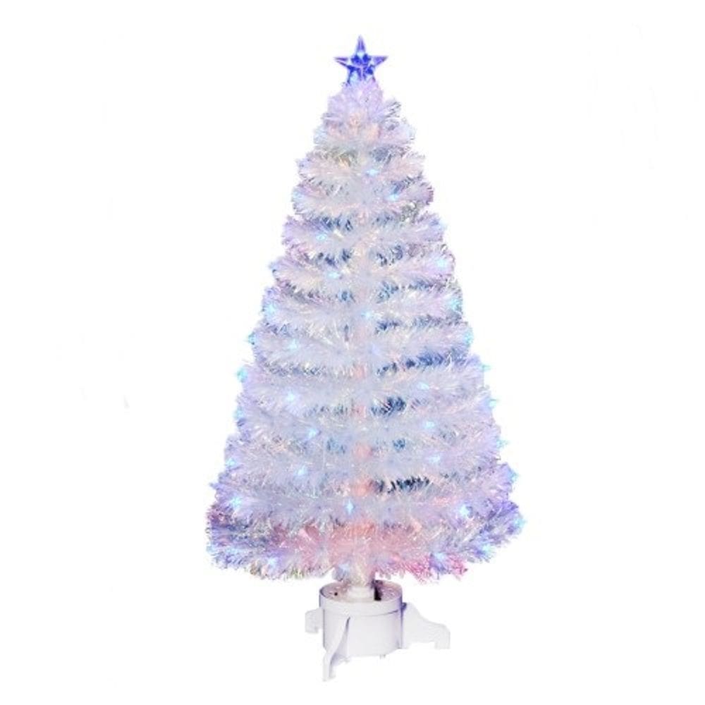 Árvore De Natal Fibra Ótica 90cm Com 100 Galhos Led Bivolt