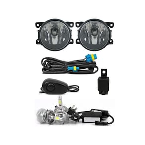 Kit Farol De Milha Kwid Todos + Kit Lâmpada Super Led