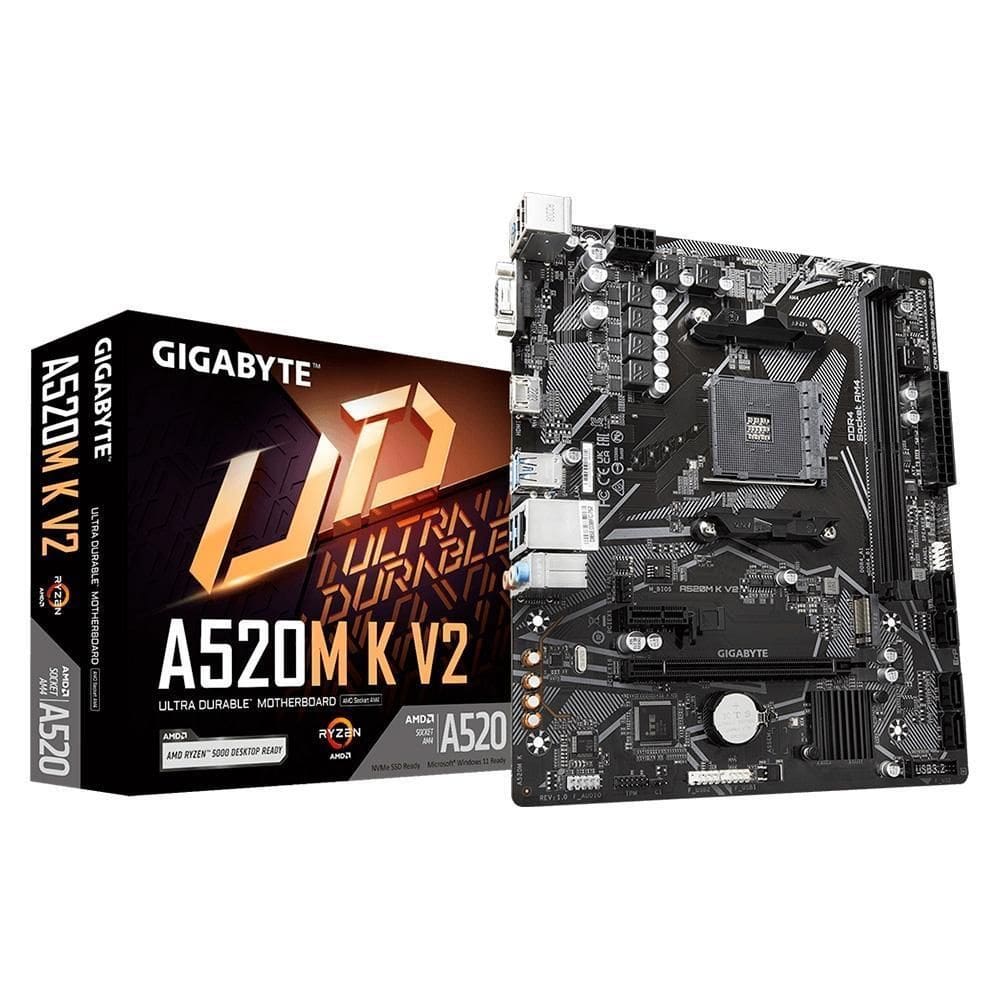 Placa Mãe Gigabyte A520M K V2 Socket AM4 MATX DDR4