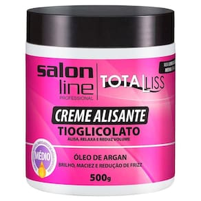 Salon Line Creme Alisante  Argan Medio - 500G