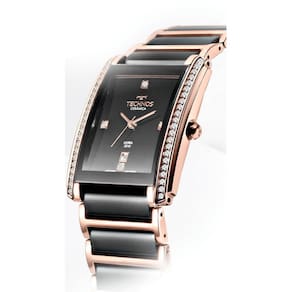 Relógio Technos Ceramic Feminino Dourado e Preto