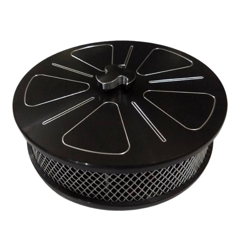Filtro De Ar Billet Round Black Ford Maverick F100 Hot Rods