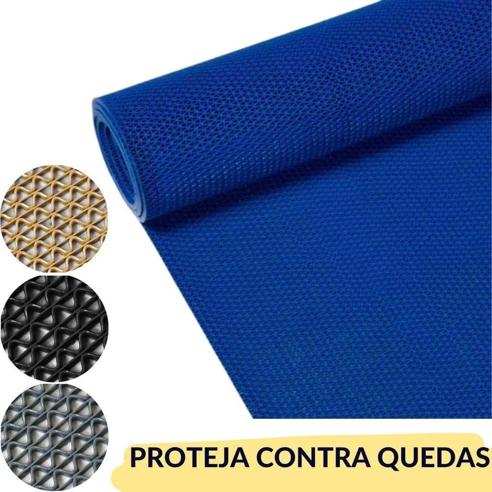 Tapete Antiderrapante Para Areas Umidas 120Cm X 200Cm - Azul
